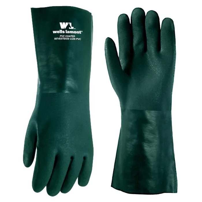 Wells Lamont Men's Indoor/Outdoor Chemical Gloves Green L 1 pair