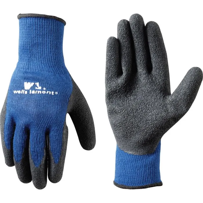 Wells Lamont Men's Work Gloves Black/Blue S 1 pk