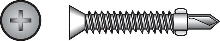 HILLMAN No. 10 Ga. X 1 in. L Phillips Wafer Head Self-Drilling Screws w/Wings 100 pk