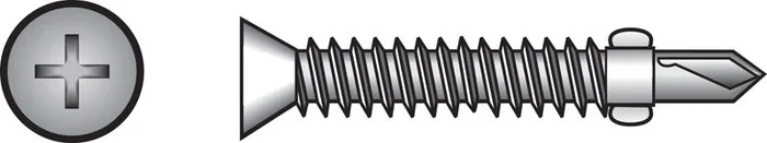 HILLMAN No. 4 Ga. X 2-3/4 in. L Phillips Flat Head Sheet Metal Screws 100 pk