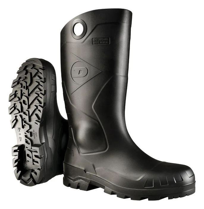 Dunlop Chesapeake Waterproof Boots 12 US Black 1 pair Waterproof