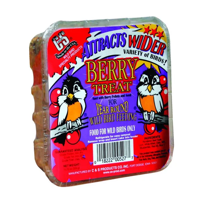 C&S Products Berry Treat Wild Bird Food 11.75 oz (Pack of 12)