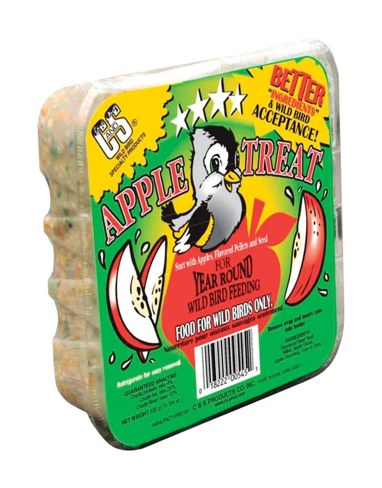 C&S Products Apple Treat Wild Bird Food 11.75 oz (Pack of 12)