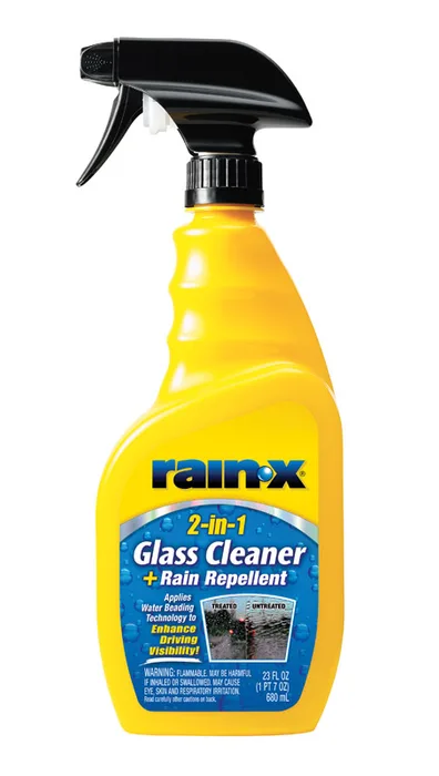 Rain-X 2-in-1 No Scent Glass Cleaner 23 oz Spray (Pack of 6)