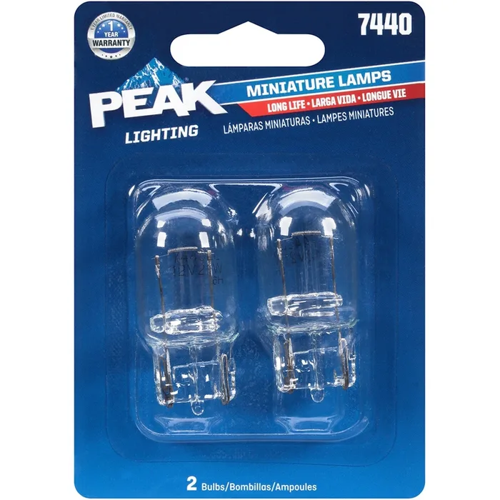 Peak Incandescent Parking/Stop/Tail/Turn Miniature Automotive Bulb 7440
