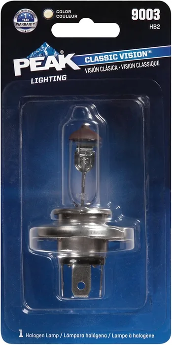 Peak Classic Vision Halogen High/Low Beam Automotive Bulb 9003 HB2