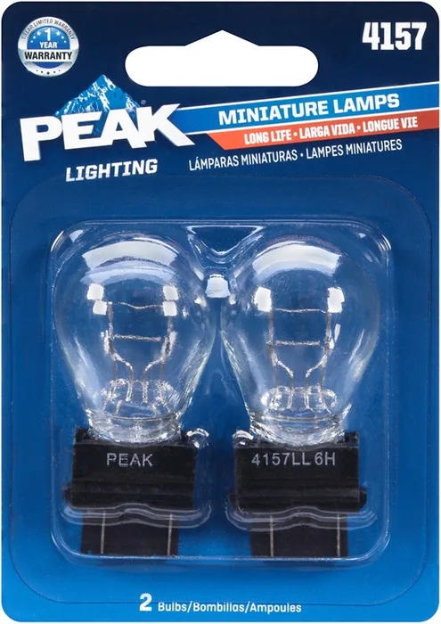 Peak Halogen Parking/Stop/Tail/Turn Miniature Automotive Bulb 4157