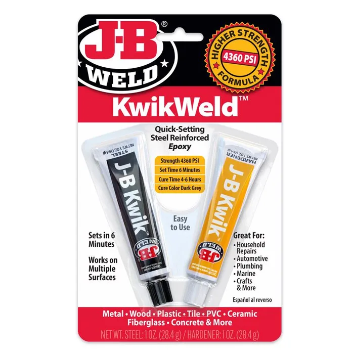 J-B Weld KwikWeld High Strength Automotive Epoxy Paste 2 oz (Pack of 6)