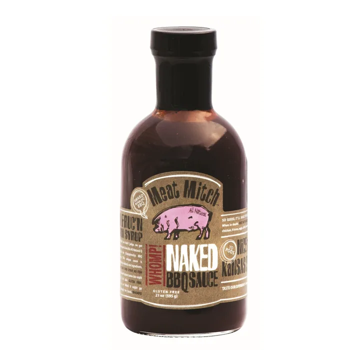 Meat Mitch Naked Whomp BBQ Sauce 21 oz (Pack of 6)