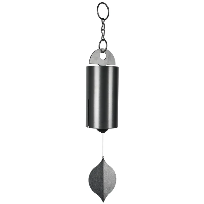 Woodstock Chimes Signature Collection Silver Aluminum/Wood 40 in. Heroic Windbell Bell Chimes