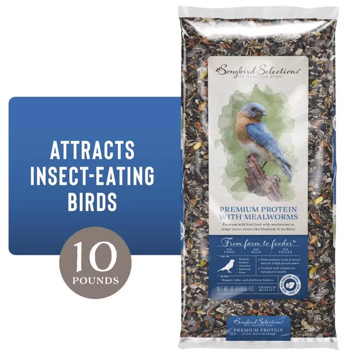 Songbird Selections Premium Protein with Mealworm Wild Bird Food 10 lb