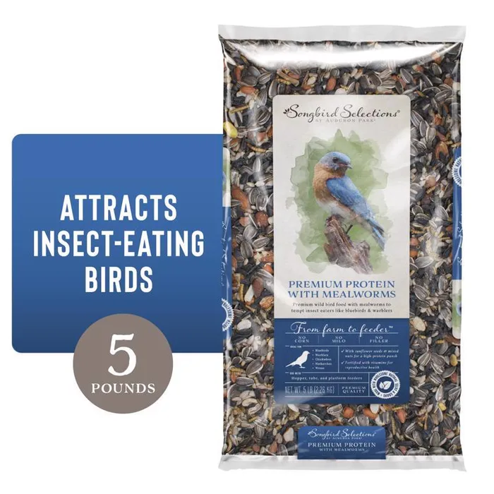 Songbird Selections Premium Protein with Mealworms Wild Bird Food 5 lb