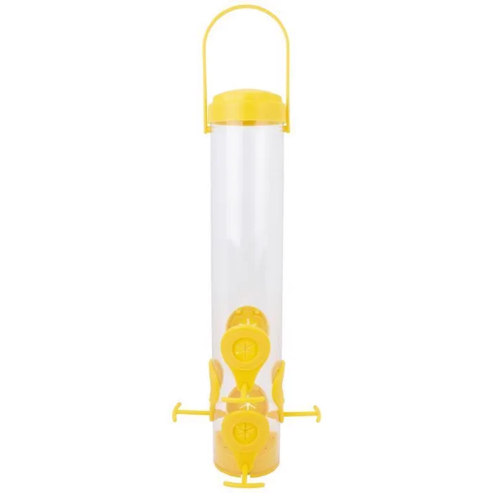 Perky-Pet Finch 1.5 lb Plastic Tube Bird Feeder 6 ports