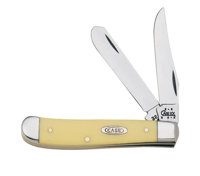Case Mini Trapper Yellow Carbon Steel 3-4 in. Pocket Knife
