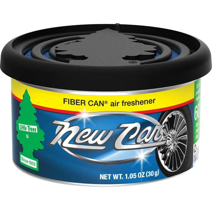 Little Trees Fiber Can New Car Scent Car Air Freshener Solid (Pack of 4)