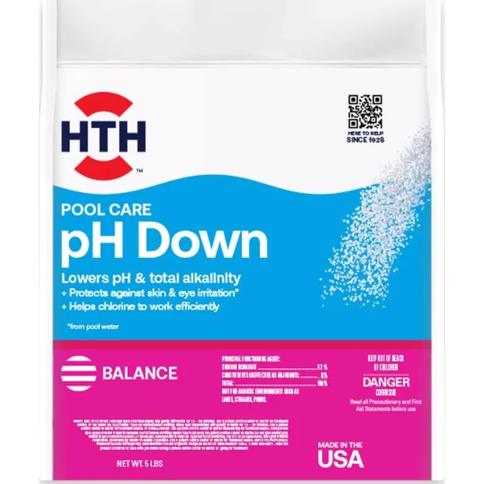 HTH Pool Care Granule pH Minus 5 lb (Pack of 4)