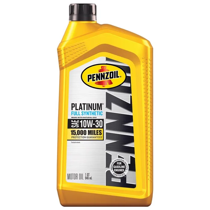 Pennzoil Platinum 10W-30 4-Cycle Synthetic Motor Oil 1 qt 1 pk (Pack of 6)