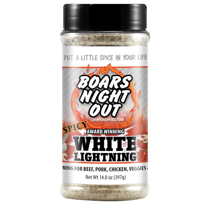 Boars Night Out White Lightning BBQ Rub 14 oz