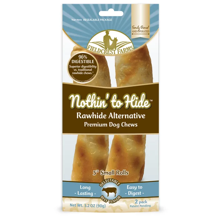 Fieldcrest Farms Nothin' to Hide Sm Roll Beef Grain Free Chews For Dogs 0.2 lb 5 in. 2 pk