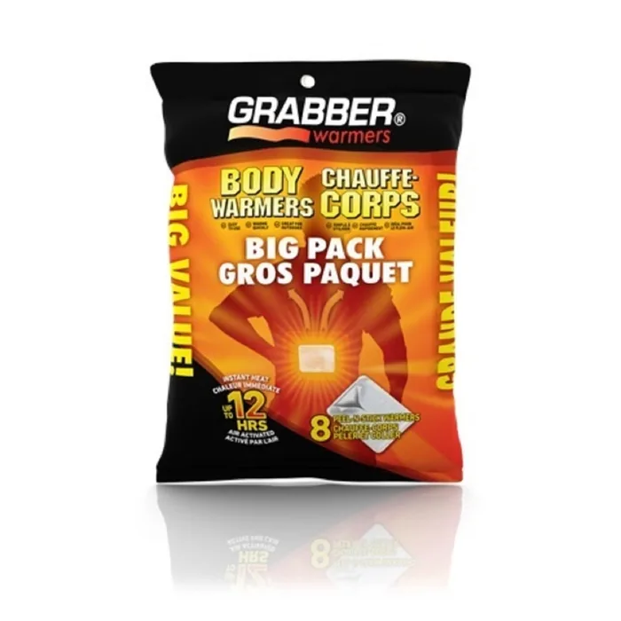 Grabber Warmers Adhesive Body Warmer 8 pk (Pack of 32)