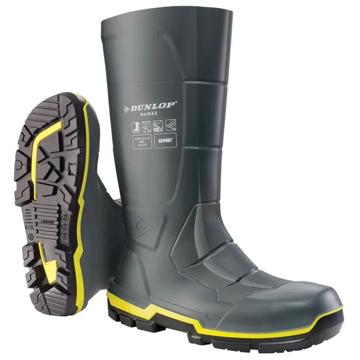 Dunlop Boots 12 US Gray 1 pair Waterproof