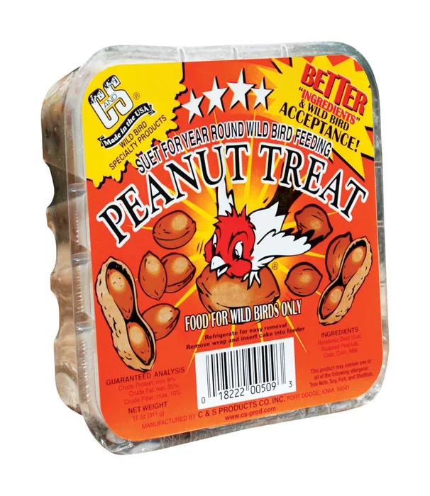 C&S Products Peanut Treat Wild Bird Food 11 oz (Pack of 12)