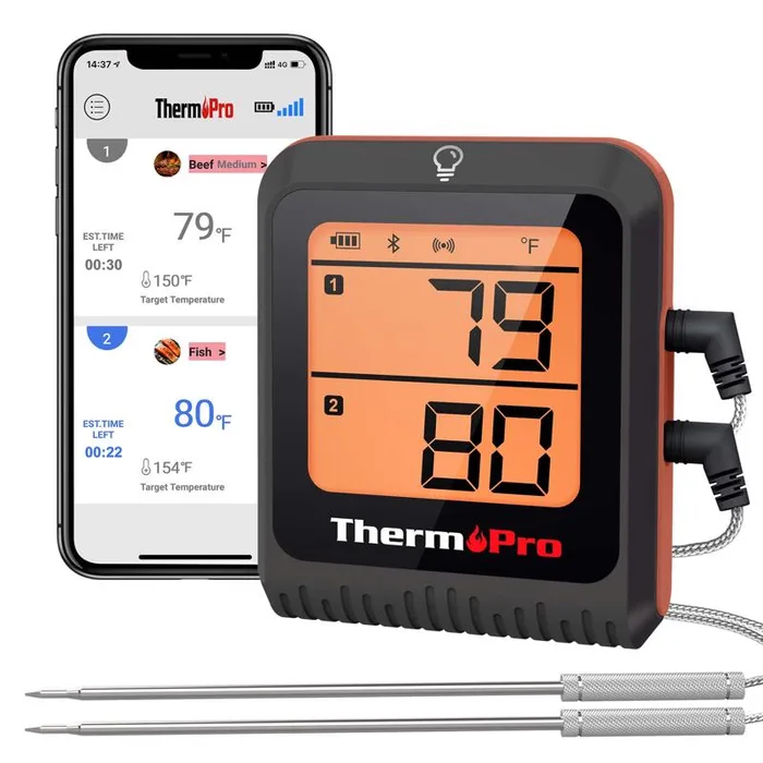TempPro LCD Bluetooth Enabled Grill/Meat Thermometer