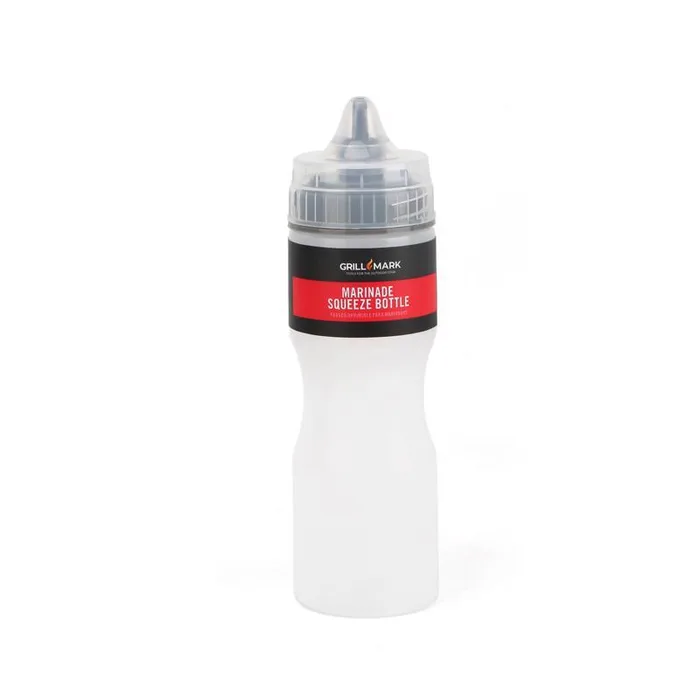 Grill Mark White/Black Plastic Condiment Bottle 1 pk
