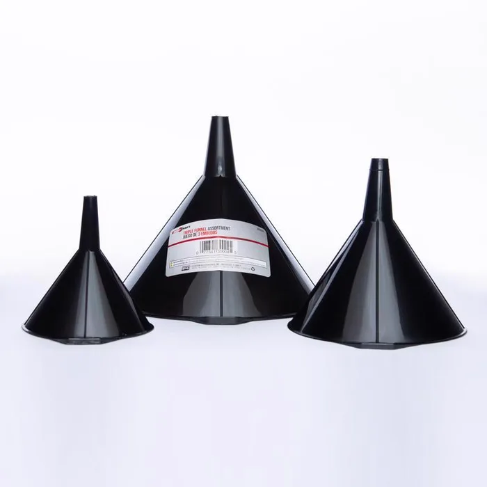 Shop Craft Black Plastic Funnel Set (Pack of 6)