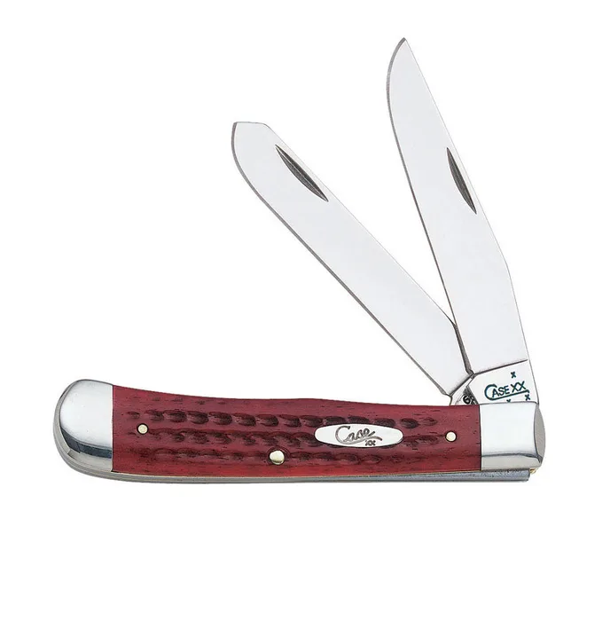 Case Trapper Red Stainless Steel 4-5 in. Pocket Knife