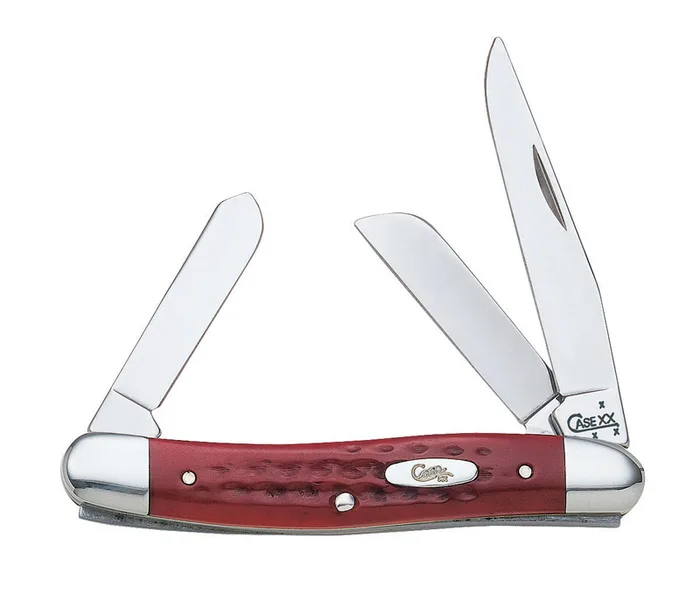 Case Med Stockman Red Stainless Steel 3-4 in. Pocket Knife