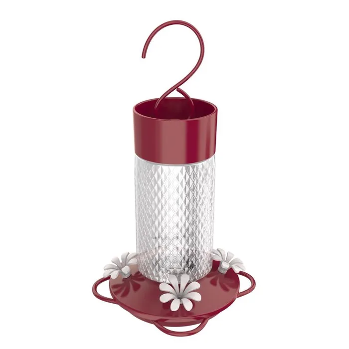 Nature's Way Hummingbird 13 oz Glass Nectar Bird Feeder 4 ports (Pack of 6)