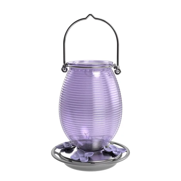 Nature's Way Hummingbird 29 oz Glass/Metal Antique Nectar Bird Feeder 4 ports (Pack of 6)