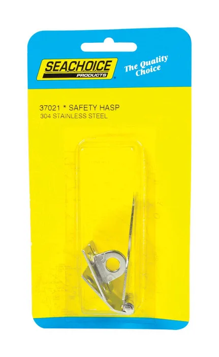 Seachoice Polished Stainless Steel 2-7/8 in. L X 1 in. W Fixed Eye Safety Hasp 1 pk