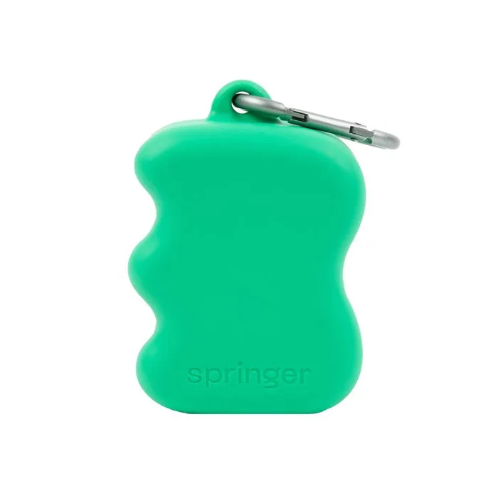 Springer For Dog Green Rubber Treat Pouch 1 pk