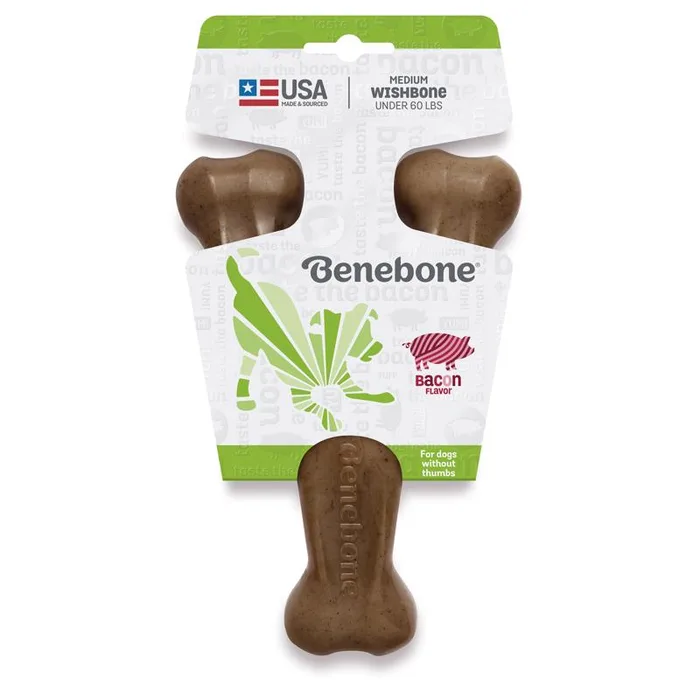 Benebone For Dog Brown Nylon Wishbone Chew Dog Toy 1 pk