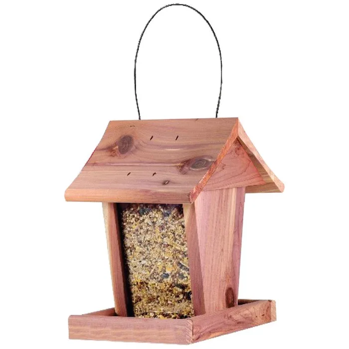 Valley Splendor Songbird Cedar Jr Hopper Bird Feeder (Pack of 4)