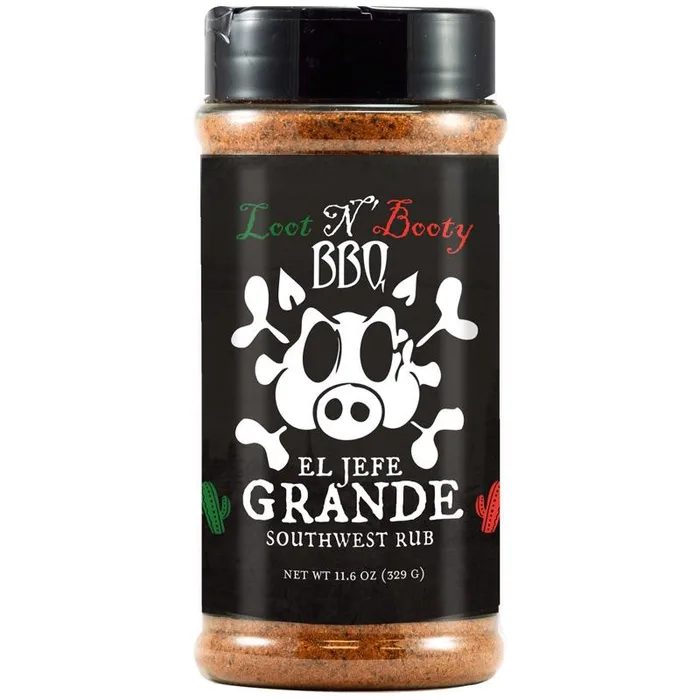 Loot N' Booty El Jefe Grande Southwest Bar-B-Q Rub/Seasoning 11.6 oz