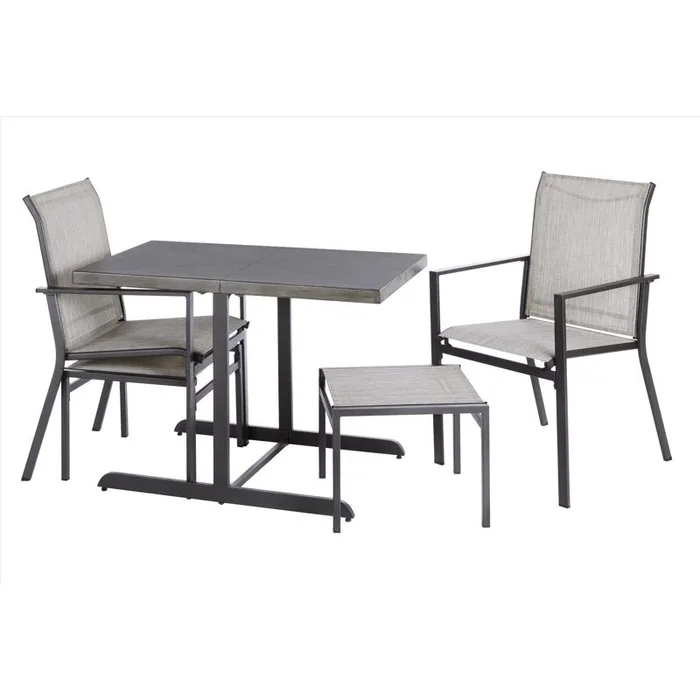 Living Accents Sawyer 5 pc Gold Steel Dining Set