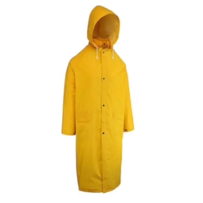 Boss Yellow PVC/Polyester Rain Jacket M