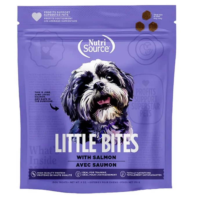 NutriSource Salmon Treats For Dogs 6 oz 1 pk