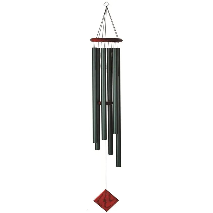 Woodstock Chimes Encore Collection Green Aluminum/Wood 54 in. Green Chimes of Neptune Wind Chime