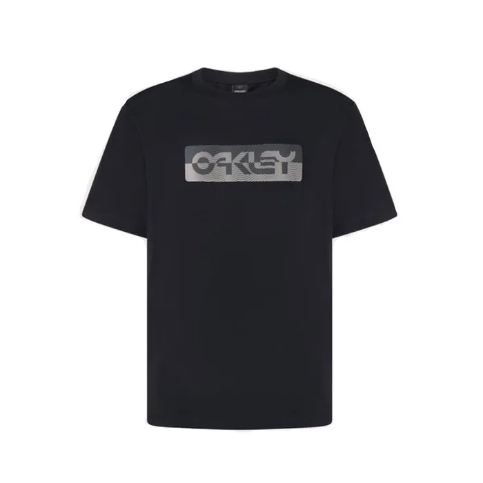 Oakley L Short Sleeve Men's Crew Neck Blackout Duality B1B Tee Shirt