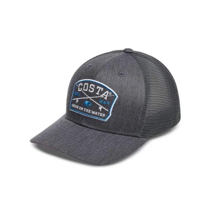 Costa Spinners Trucker Hat Black Heather L/XL