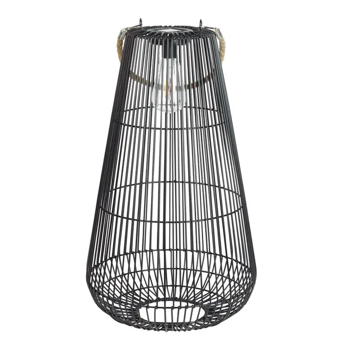 Exhart 21.5 in. Plastic Black Lantern