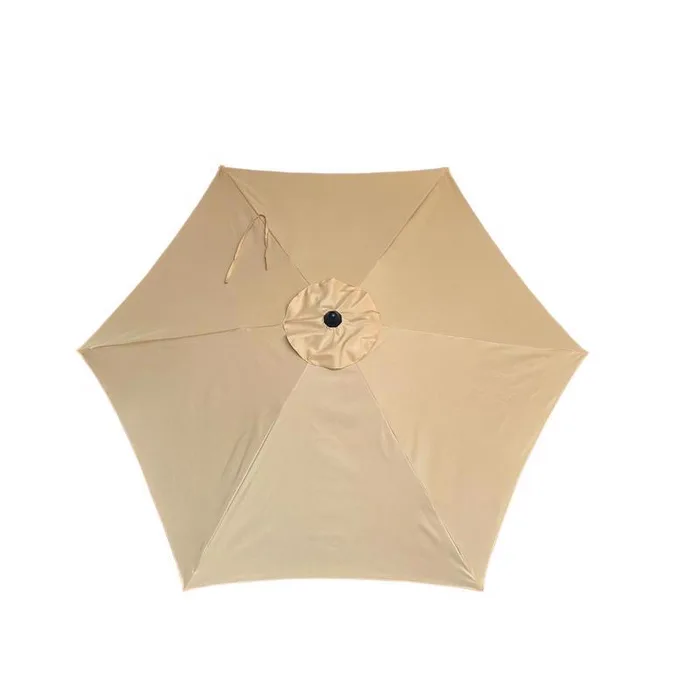 Living Accents 9 ft. Tiltable Yellow Market Umbrella