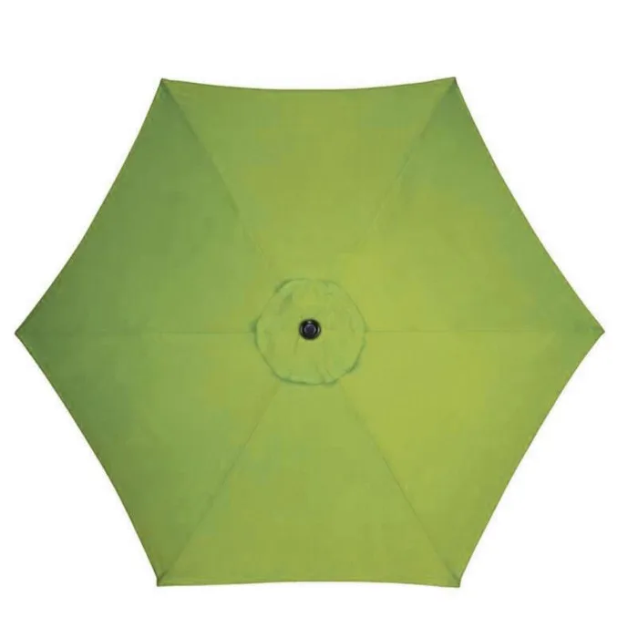 Living Accents 9 ft. Tiltable Spring Green Market Umbrella