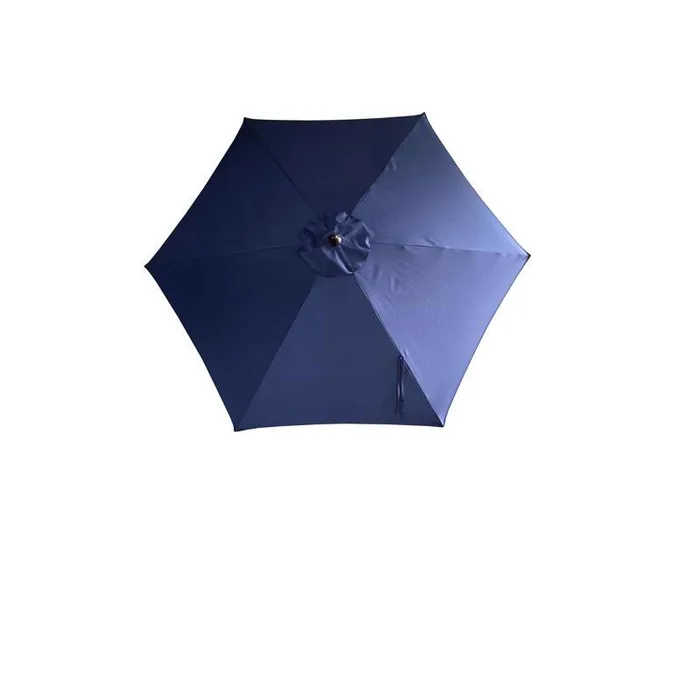 Living Accents 9 ft. Tiltable Navy Blue Market Umbrella