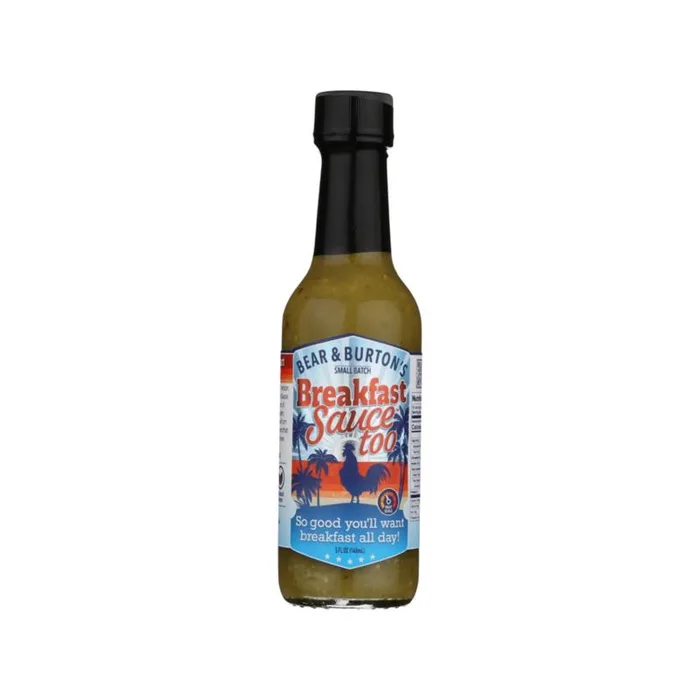 Bear & Burton's Breakfast Sauce too Verde Hot Sauce 5 oz