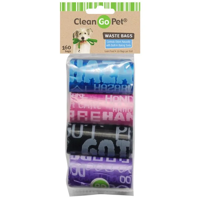 Clean Go Pet Plastic Disposable Pet Waste Bags 8 pk